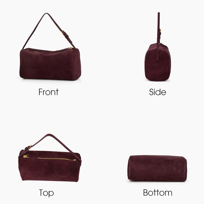 DONNAIN Premium Suede Leather Crossbody Purses for Women, Small Shoulder Bag with Adjustable Strap and Crossbody Hobo Bag - Image 4